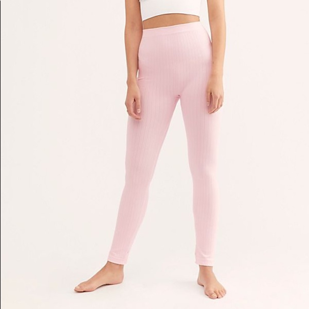 Never Worn Pink Free People Leggings